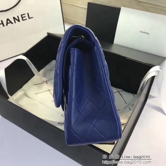 香奈兒CHANEL 升級版A1113全新經典小羊皮金銀鏈條單肩斜挎包 DSC1755